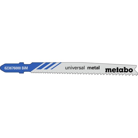 Metabo JIGSAW BLADE -HSS 3 Universal thick / thin sheet steel, 1-3/8 in. non-ferrous up to 1 3 in, PK5 623676000